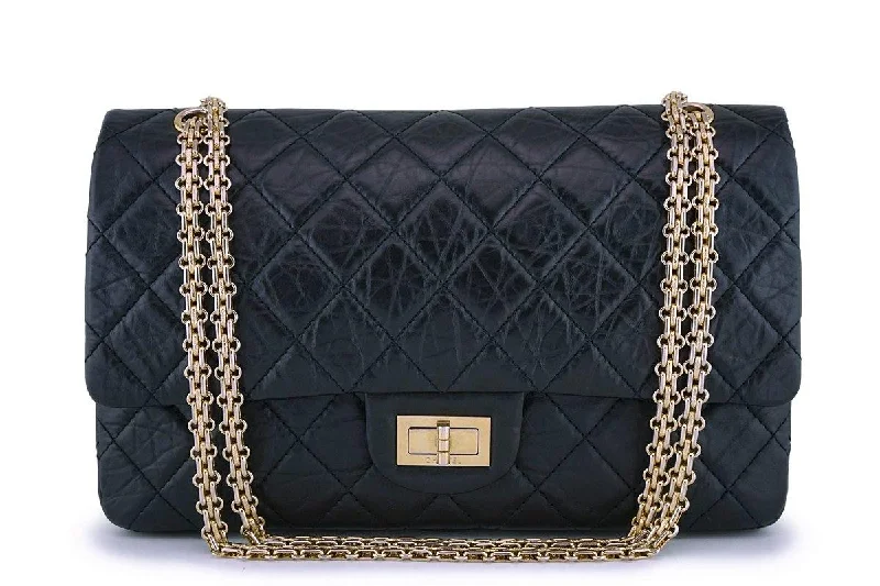 Chanel Classic Flap Bag for Evening PartyChanel Black Aged Calfskin Reissue Large 227 2.55 Classic Flap Bag GHW