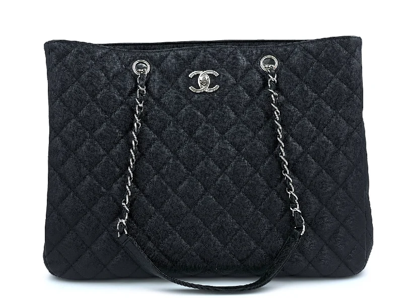 Chanel Quilted Leather Shoulder Bag for FashionistasChanel Black Caviar Classic CC Large Timeless Tote Bag SHW