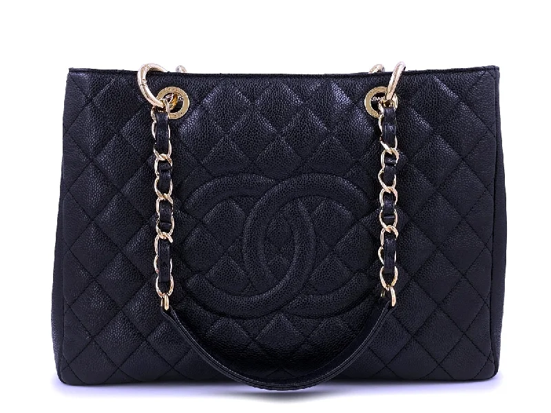 Chanel All - Match Handbag for Versatile StylingChanel Black Caviar Grand Shopper Tote Bag GST GHW