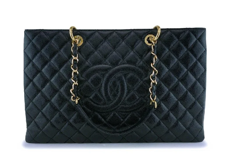 Chanel Quilted Leather Shoulder Bag for FashionistasChanel Black Caviar Grand Shopper Tote XL GST Bag GHW