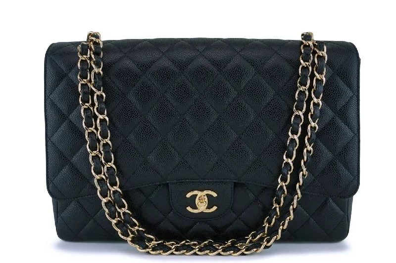 Chanel New Arrival Handbag with Gold HardwareChanel Black Caviar Maxi Classic Flap Bag GHW