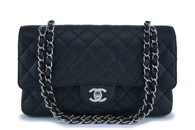 Chanel Vintage Inspired Handbag for Retro LoversChanel Black Caviar Medium Classic Double Flap Bag SHW