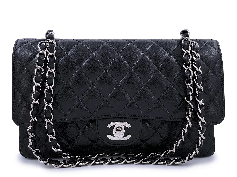 Chanel Vintage Inspired Handbag for Retro LoversChanel Black Caviar Medium Classic Double Flap Bag SHW