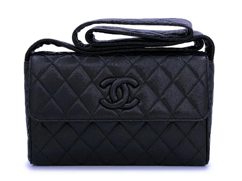 Chanel Colorful Handbag for Spring OutfitsChanel Black Covered CC Quilted Messenger Camera Flap Bag Lambskin