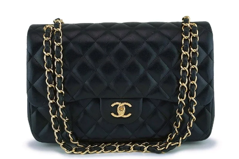 Chanel Small Crossbody Bag for TravelChanel Black Lambskin Jumbo Classic Double Flap Bag GHW