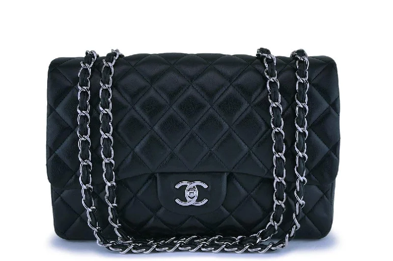 Chanel Medium Tote Bag for Office LadiesChanel Black Lambskin Jumbo Classic Flap Bag SHW