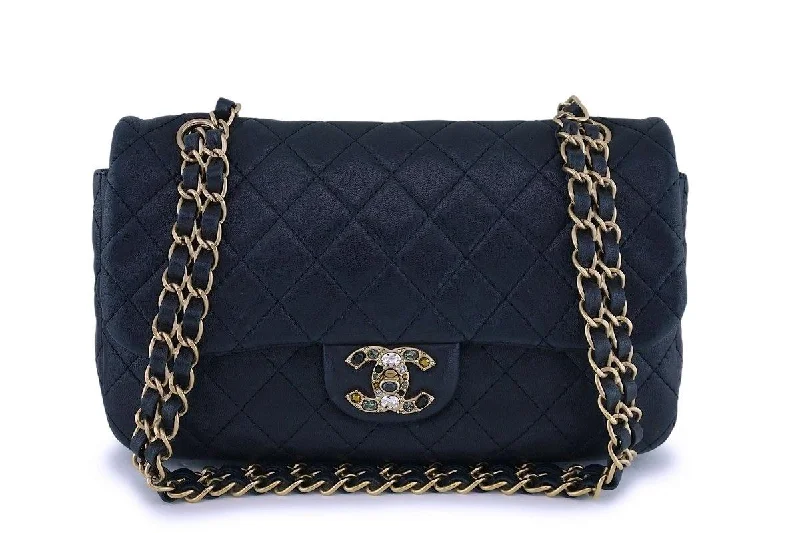 Chanel Luxury Handbag for High - End EventsChanel Precious Jewel Limited Black Classic Flap Bag