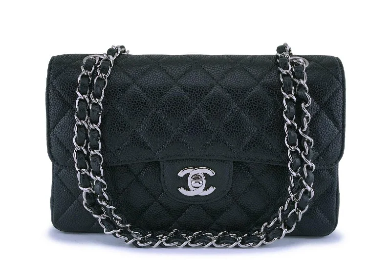 Chanel All - Match Handbag for Versatile StylingChanel Black Small Caviar Classic Double Flap Bag SHW