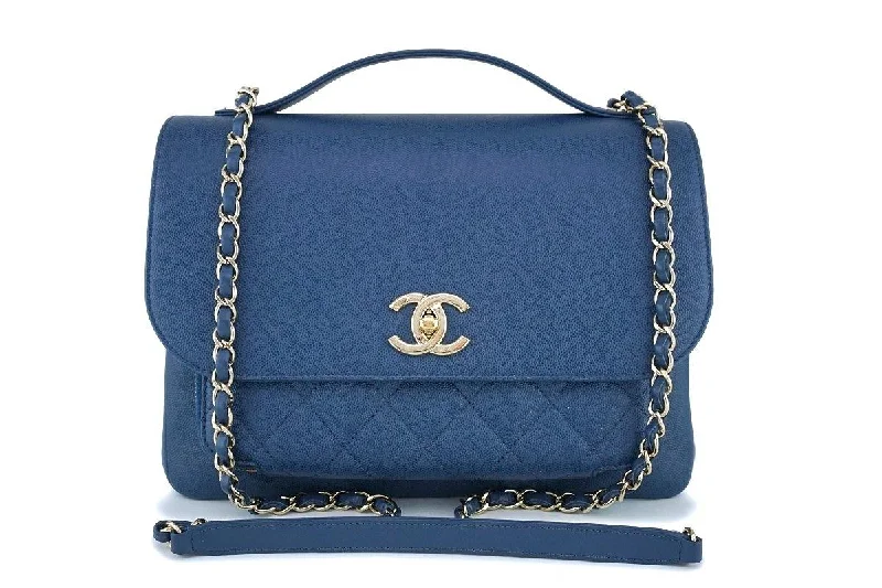 Chanel New Arrival Handbag with Gold HardwareChanel Blue Caviar Classic Business Affinity Flap Crossbody Bag