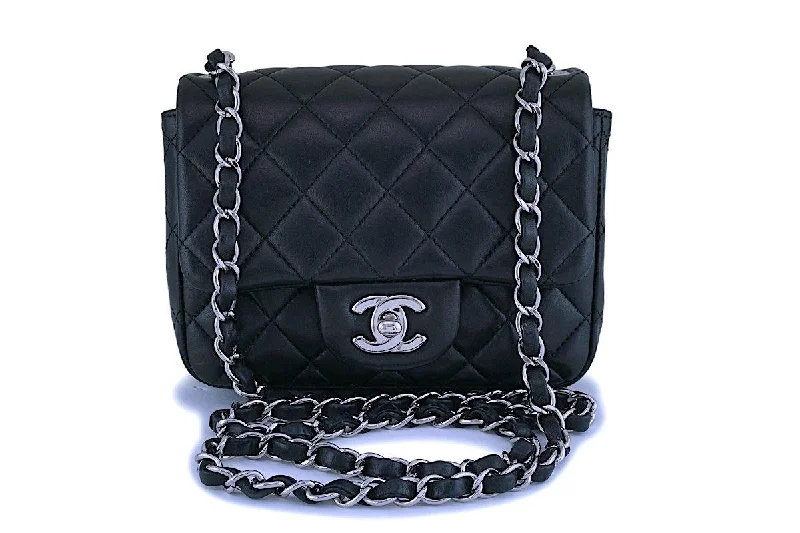 Chanel Classic Flap Bag for Evening PartyChanel Classic Mini Square Black Lambskin Crossbody Bag SHW