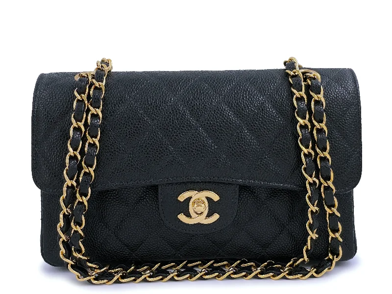 Chanel Small Crossbody Bag for TravelChanel Vintage 2003 Black Caviar Small Classic Double Flap Bag 24k GHW