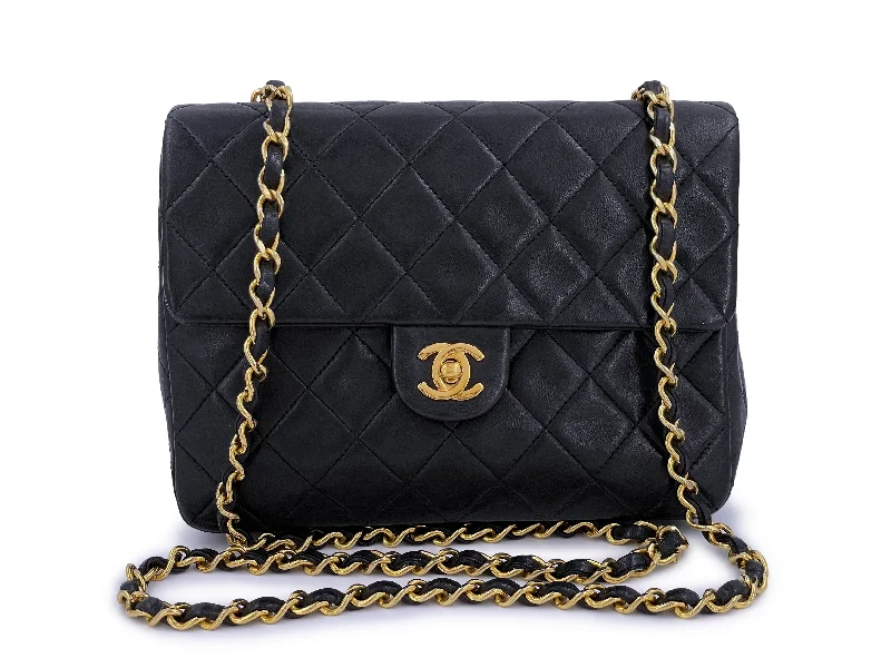 Chanel New Arrival Handbag with Gold HardwareChanel Vintage Black Mini Flap Bag Classic Lambskin 20cm 24k GHW