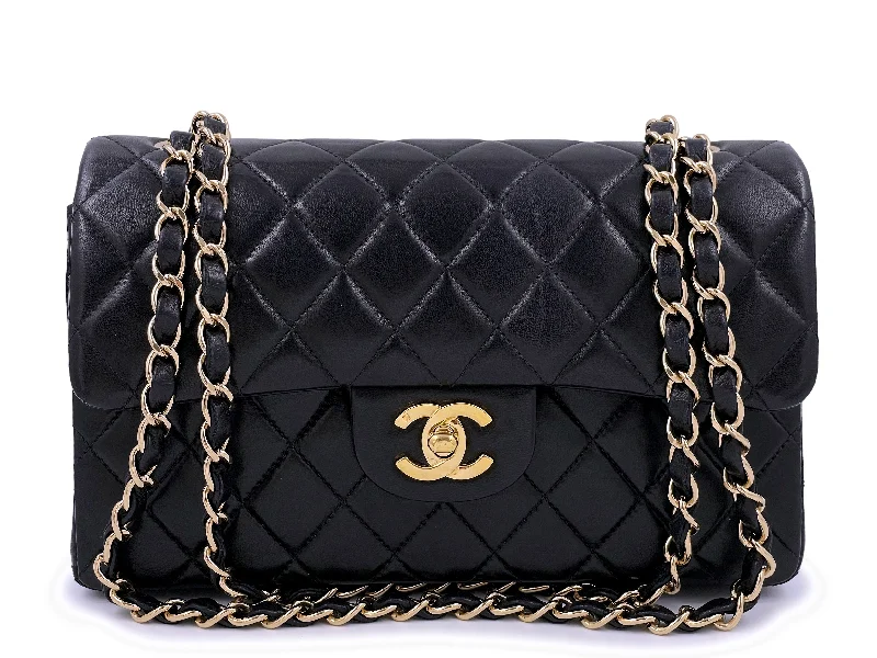 Chanel Lightweight Handbag for Daily ErrandsChanel Vintage Black Small Classic Double Flap Bag 24k GHW Lambskin