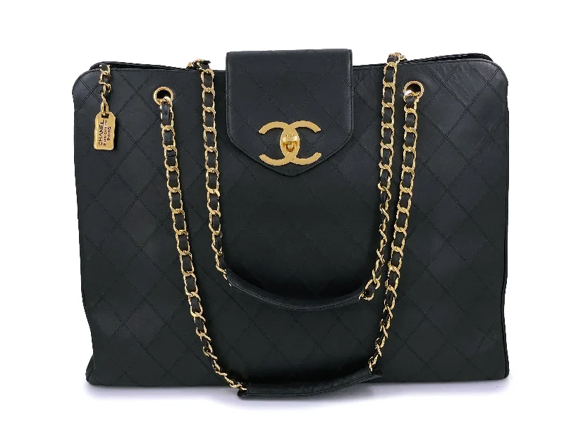 Chanel Small Crossbody Bag for TravelChanel Vintage Black Supermodel XL Weekender Tote Bag 24k GHW