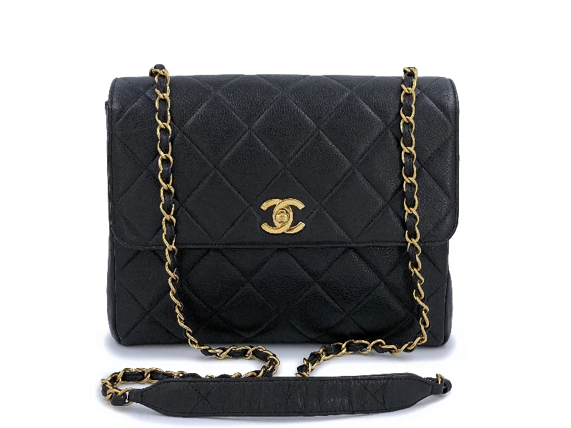 Chanel Medium Tote Bag for Office LadiesChanel Vintage Caviar Medium Crossbody Flap Bag Black Square 24k GHW