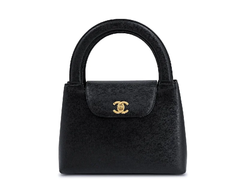 Chanel Luxury Handbag for High - End EventsChanel Vintage Caviar Mini Kelly Evening Bag Black 24k GHW