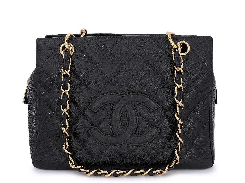 Chanel New Arrival Handbag with Gold HardwareChanel Vintage Caviar Petite Timeless Shopper Tote PTT Bag Black GHW