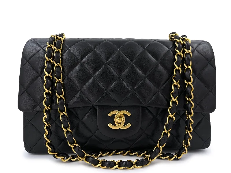 Chanel Quilted Leather Shoulder Bag for FashionistasChanel Vintage Medium Classic Double Flap Bag Lambskin 24k GHW