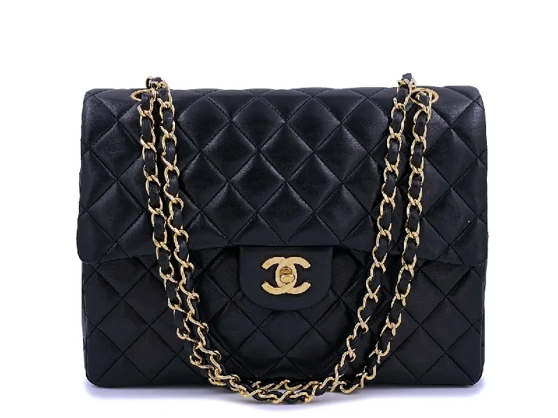 Chanel All - Match Handbag for Versatile StylingChanel Vintage Tall Medium Classic Double Flap Bag 24k GHW