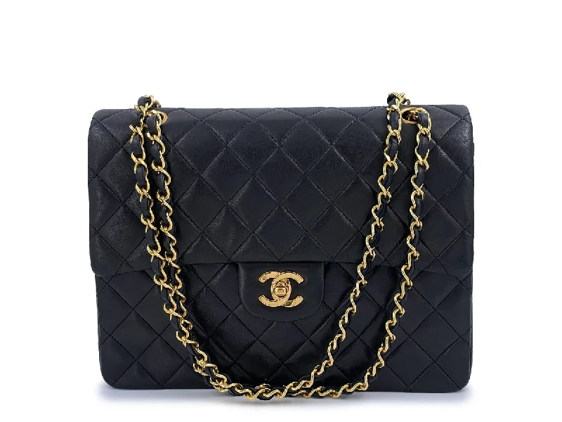 Chanel All - Match Handbag for Versatile StylingChanel Vintage Tall Medium Classic Double Flap Bag 24k GHW