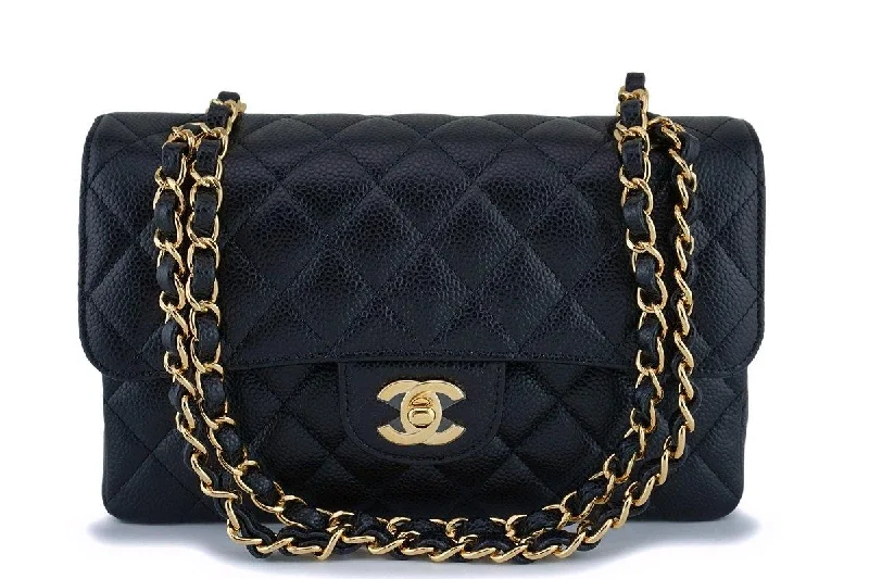 Chanel Medium Tote Bag for Office LadiesNIB Chanel Black Caviar Small Classic Double Flap Bag GHW