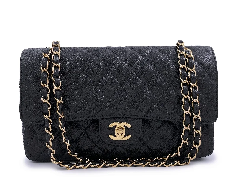 Chanel All - Match Handbag for Versatile StylingPristine 2004 Chanel Black Caviar Medium Classic Double Flap Bag 24k GHW