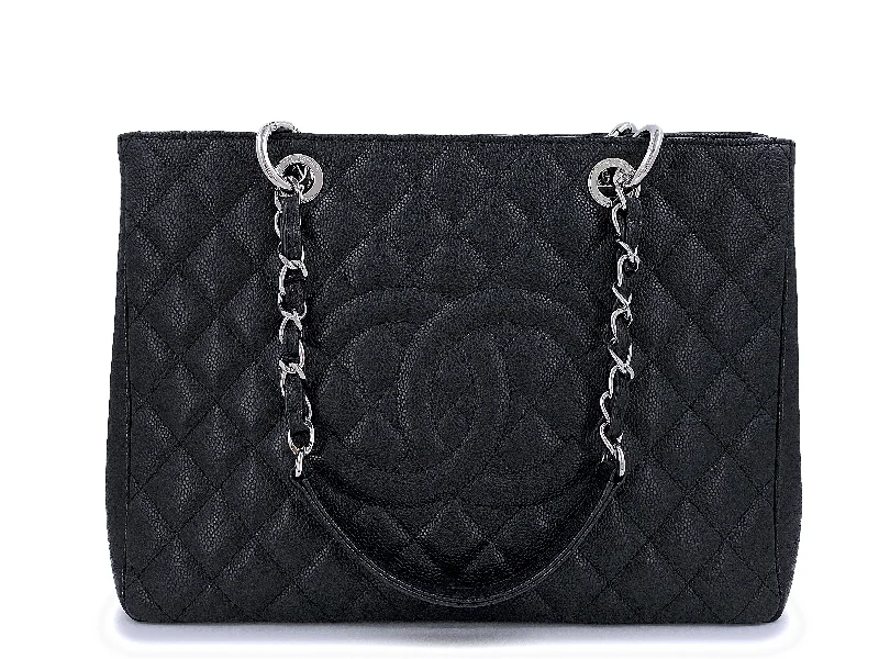 Chanel Medium Tote Bag for Office LadiesPristine Chanel Black Caviar Grand Shopper Tote GST Bag SHW