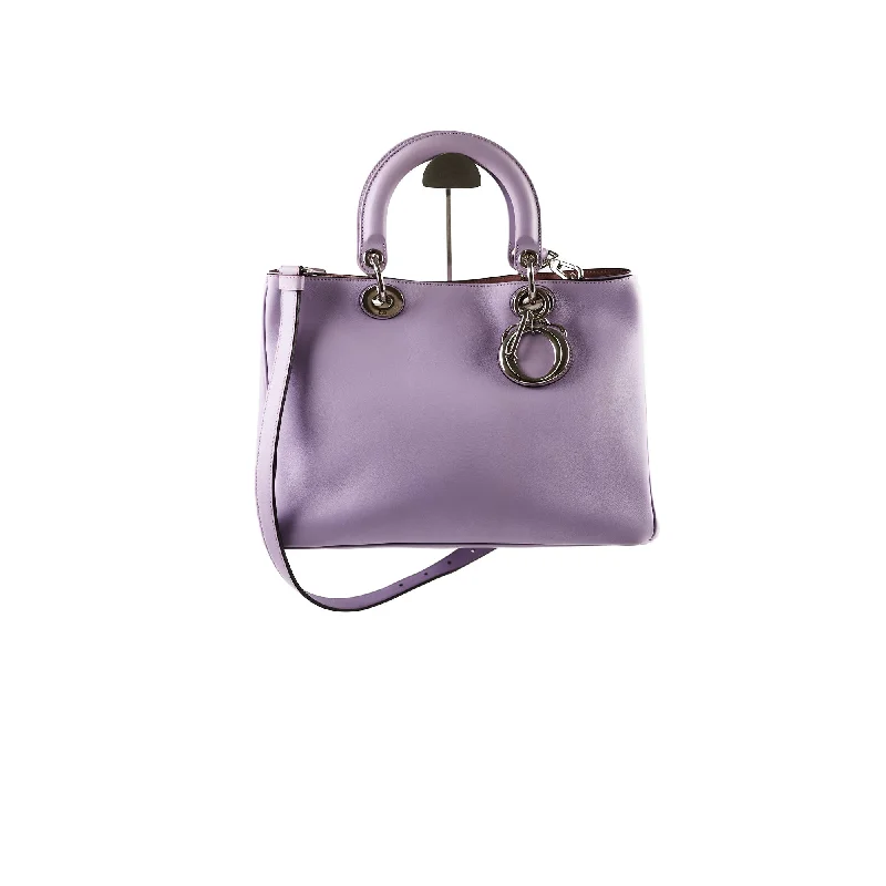 Christian Dior tote bags with a double - handle and shoulder - strap optionChristian Dior Diorissimo Tote Lilac