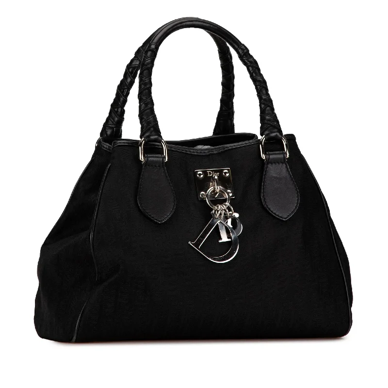 Christian Dior tote bags with a double - handle and shoulder - strap optionDior Diorissimo Canvas Lovely Handbag (X2OXZP)