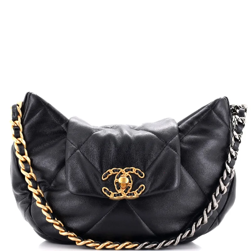 19 Flap Hobo Quilted Leather