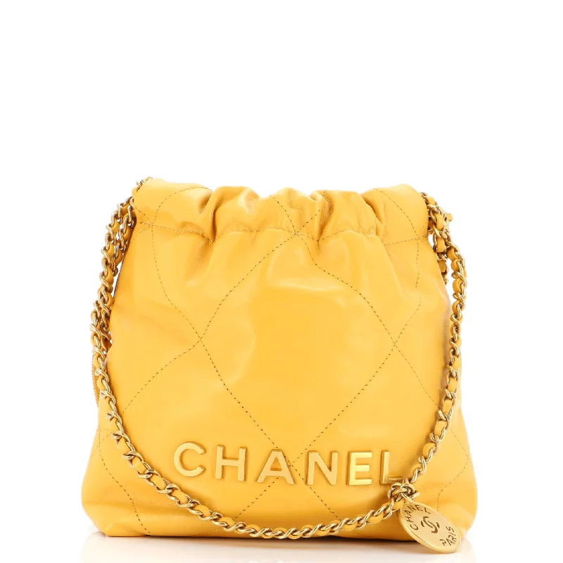 22 Chain Hobo Quilted Calfskin Mini