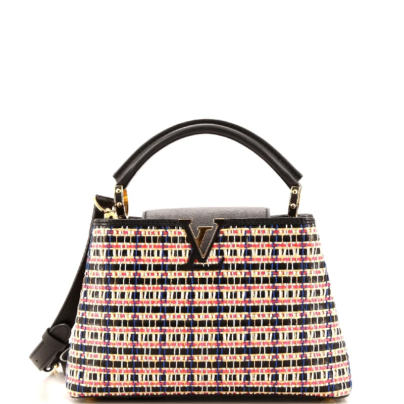 Capucines Bag Woven Raffia and Leather BB