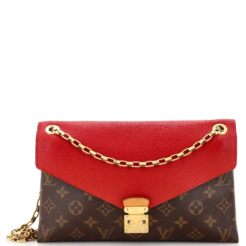 Pallas Chain Shoulder Bag Monogram Canvas and Calfskin